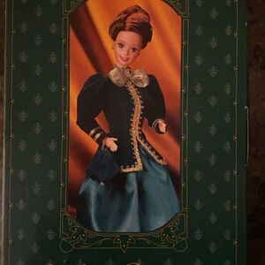 Yuletide Romance Barbie Doll with Emerald and Gold Ensemble